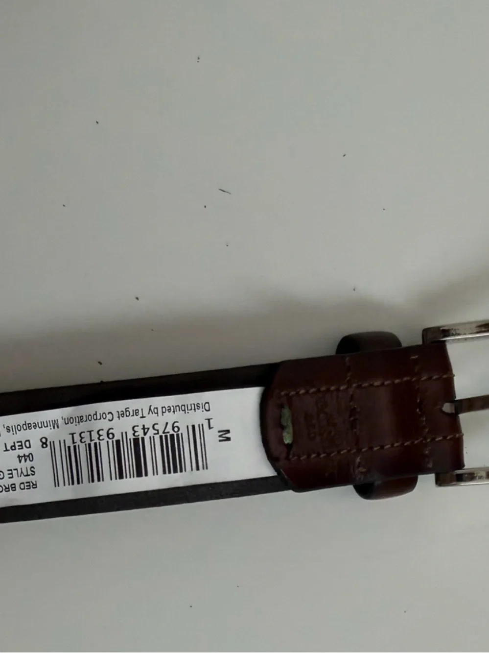Goodfellow & Co. Belt Leather Buckle  Classic Silver Brown Medium 32-36